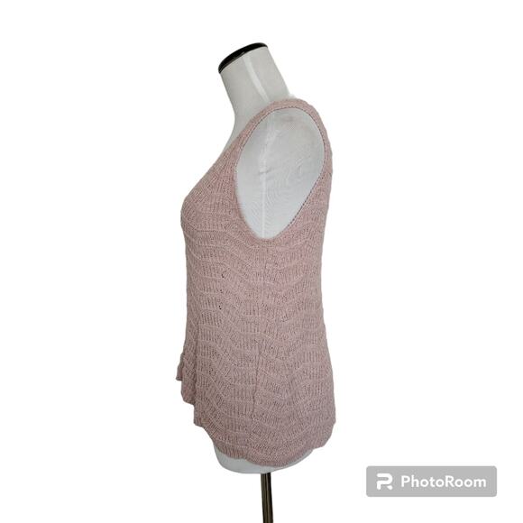 Madewell Crochet Sweater Tank Light Pink - XS - Picture 4 of 10